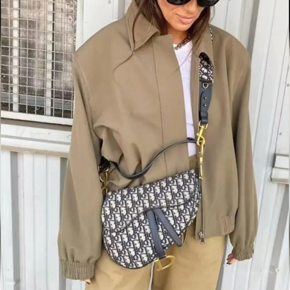 Commense Olive Green Bomber Jacket XS Streetwear Casual Spring Layer - Picture 14 of 14